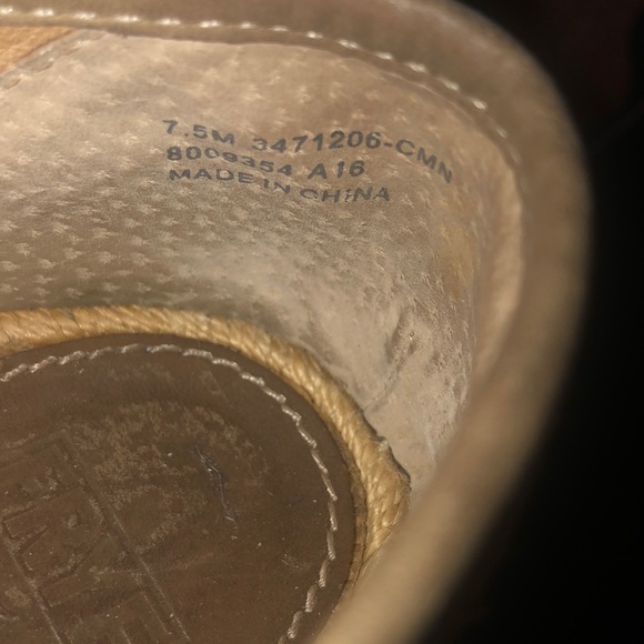 Frye Lee A Line Tan Perforated Espadrille Moccasin - Picture 8 of 8